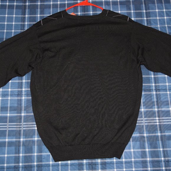 Sette Ponti Diamond Pattern V Neck Sweater Sweatsh - Picture 8 of 13